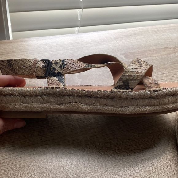 The Malia Espadrille Sandal in Leopard Calf Hair | Madewell NWOT. Madewell Malia Snakeskin Espadrilles